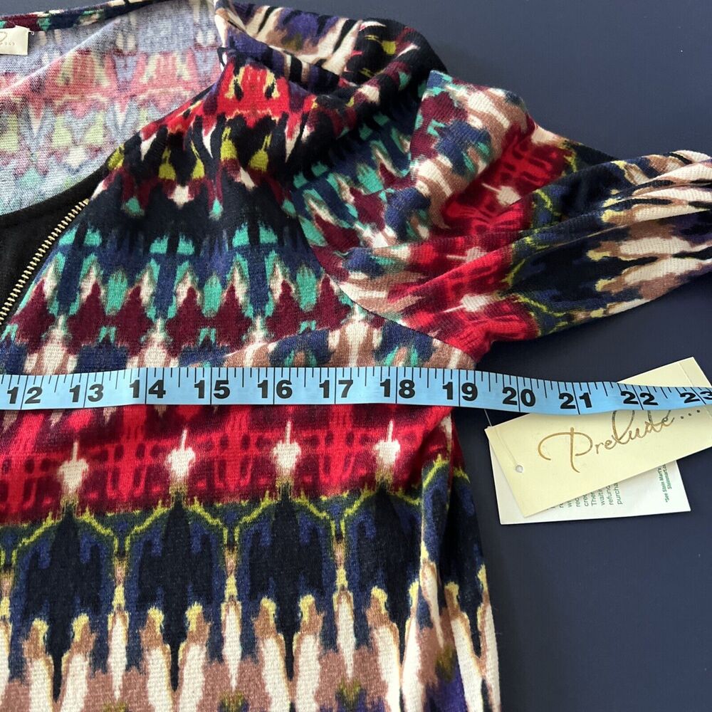 Prelude Women's Multicolor Geometric Tunic Shift Dress L - Picture 6 of 10